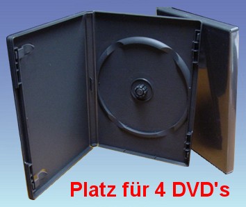 4er DVD Hüllen <b>25 Stck.</b>