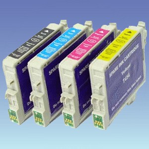 4er Patronen-Set für <b>EPSON Stylus D/DX</b> Drucker