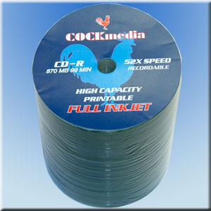 COCKmedia CD-R <b>Printable</b> 870 MB 52x - <b>100er Folienspindel</b>