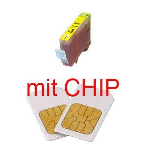 Tintenpatrone ""gelb"", 16 ml mit Chip für Canon Drucker
