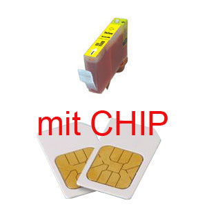 Tintenpatrone \"\"yellow\"\", mit Chip für Canon Drucker