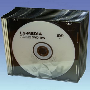 LS-media DVD-RW 4,7 GB 4x - <b>10 Stck. im SlimCase</b>