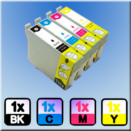 4er Patronen-Set für <b>EPSON Stylus SX/BX</b> Drucker